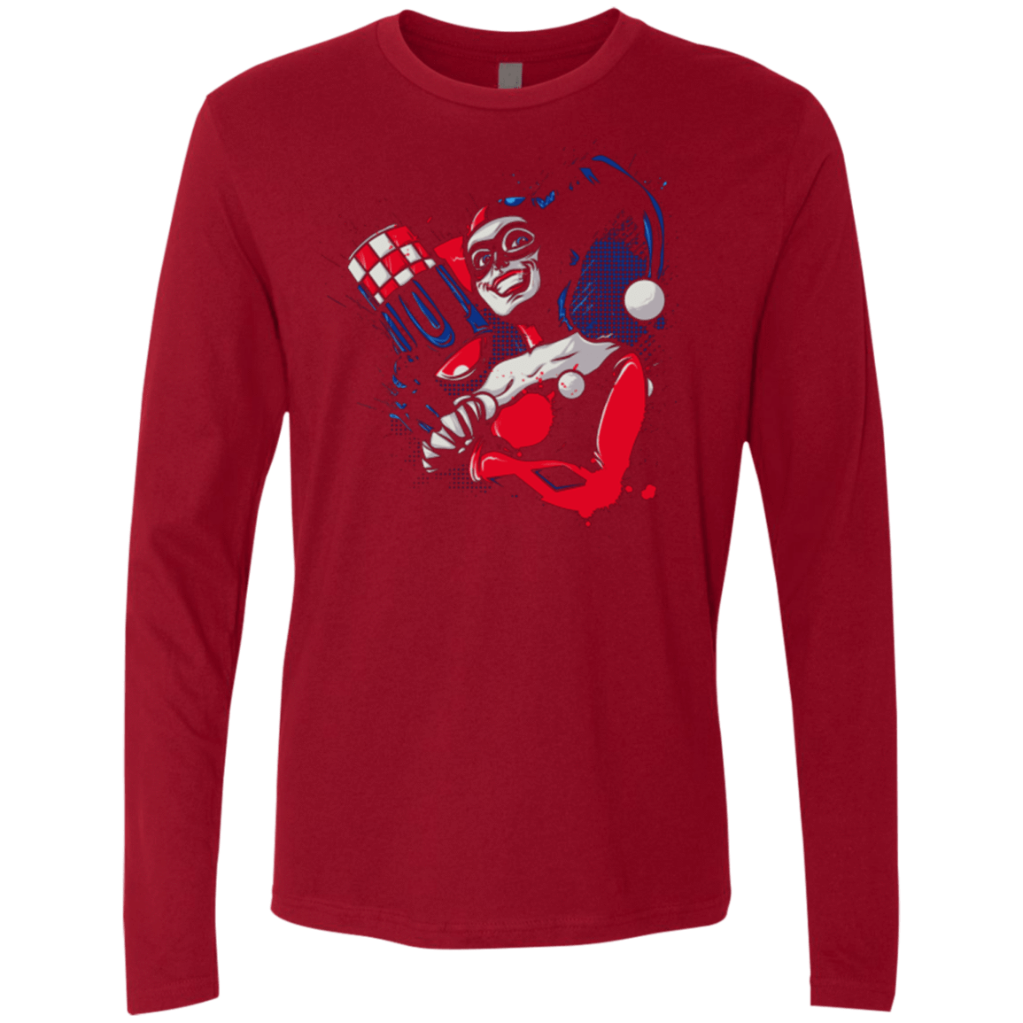 T-Shirts Cardinal / Small Insane Queen Men's Premium Long Sleeve