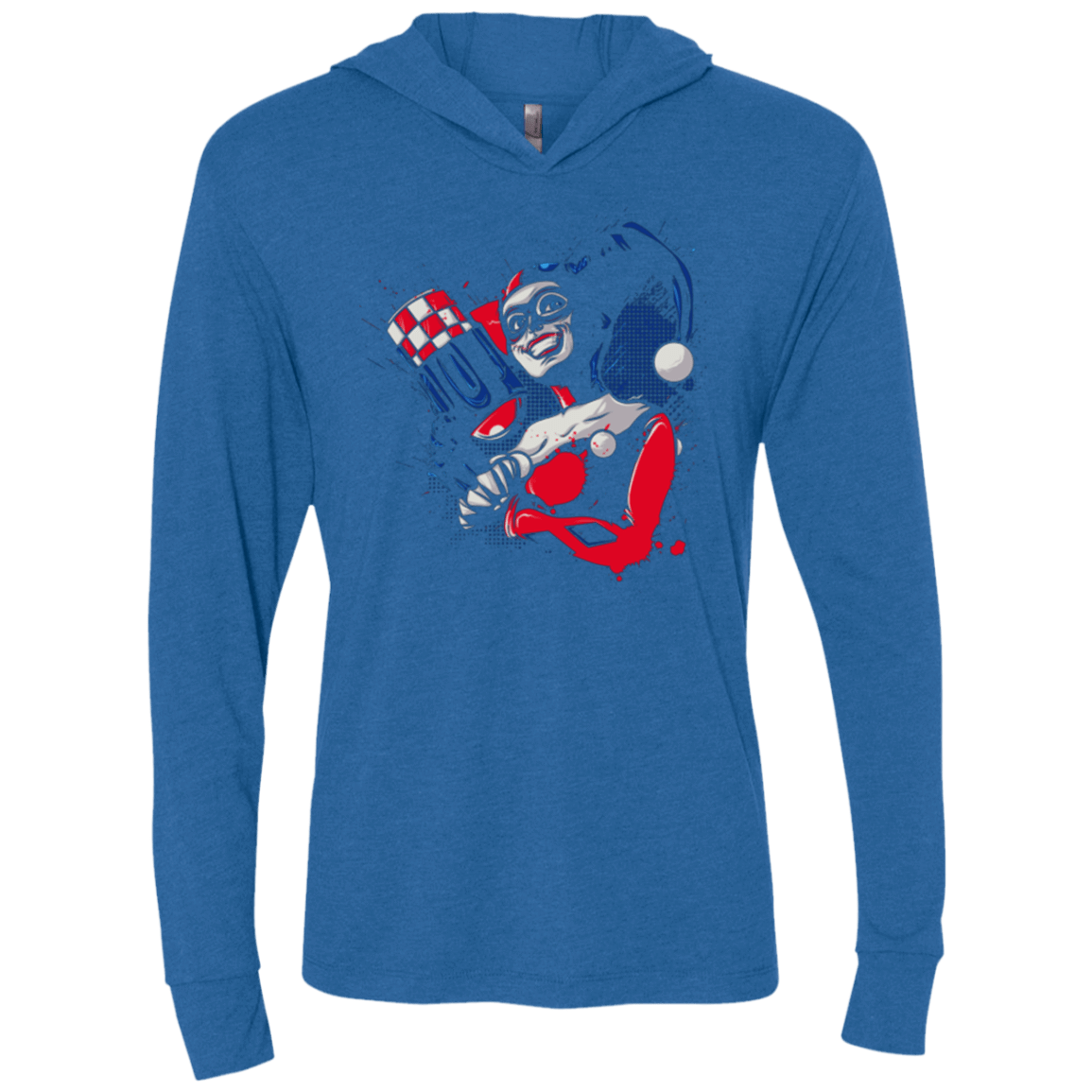 T-Shirts Vintage Royal / X-Small Insane Queen Triblend Long Sleeve Hoodie Tee