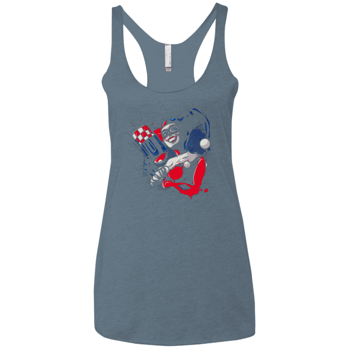 T-Shirts Indigo / X-Small Insane Queen Women's Triblend Racerback Tank