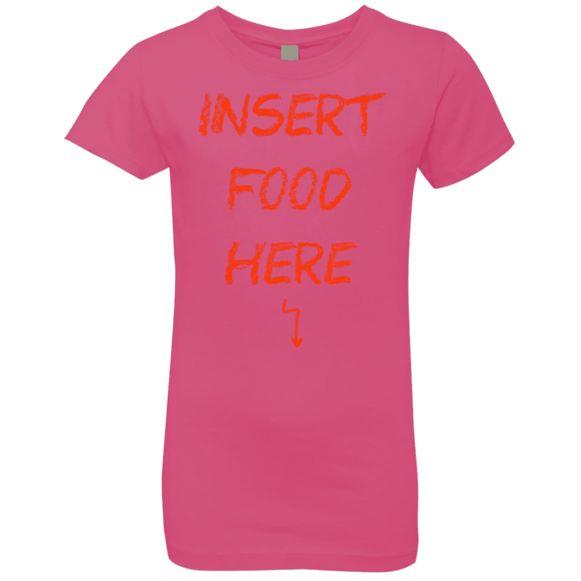 T-Shirts Hot Pink / YXS Insert Food Girls Premium T-Shirt