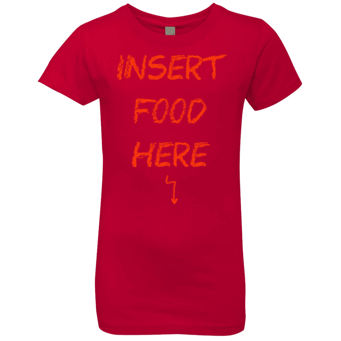 T-Shirts Red / YXS Insert Food Girls Premium T-Shirt