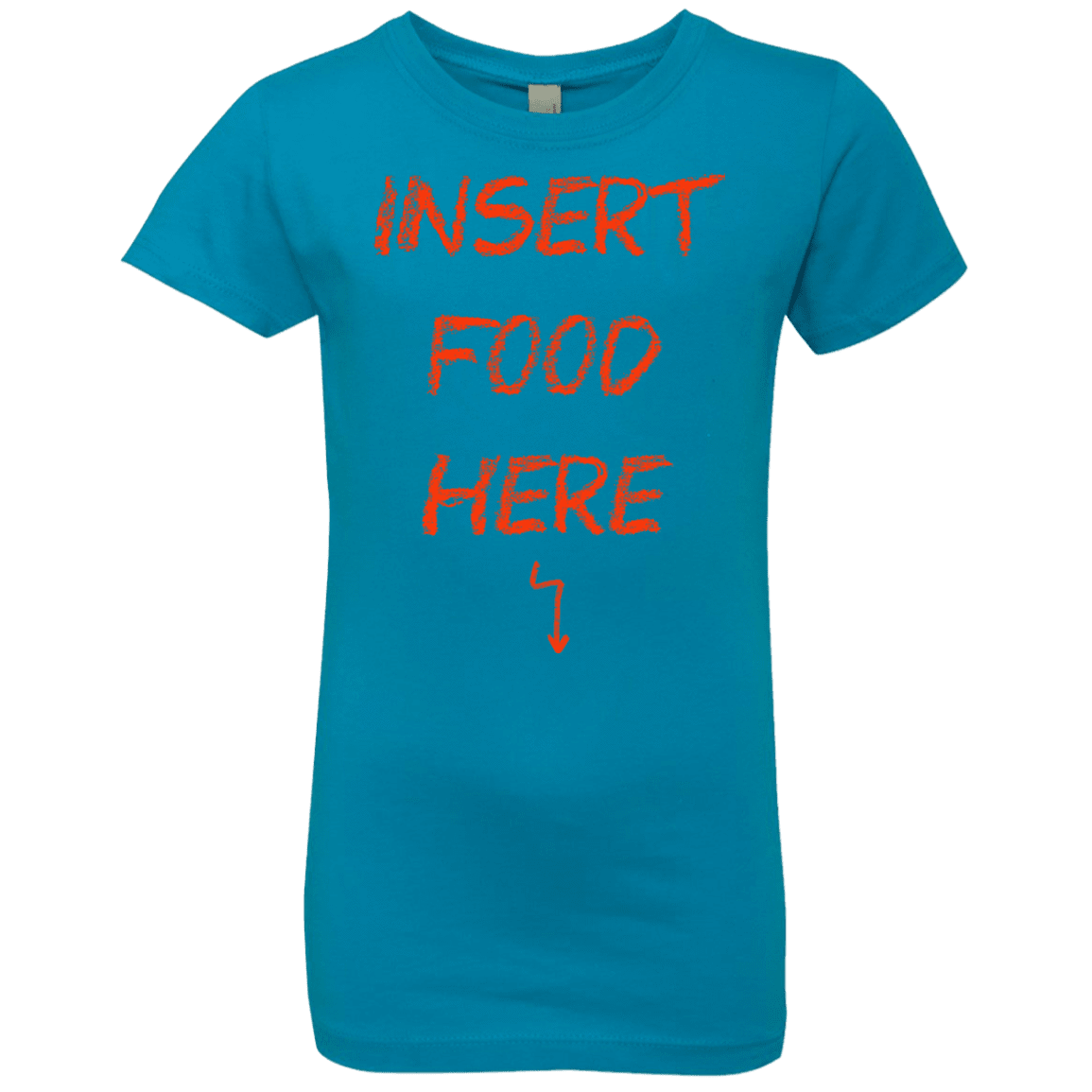 T-Shirts Turquoise / YXS Insert Food Girls Premium T-Shirt