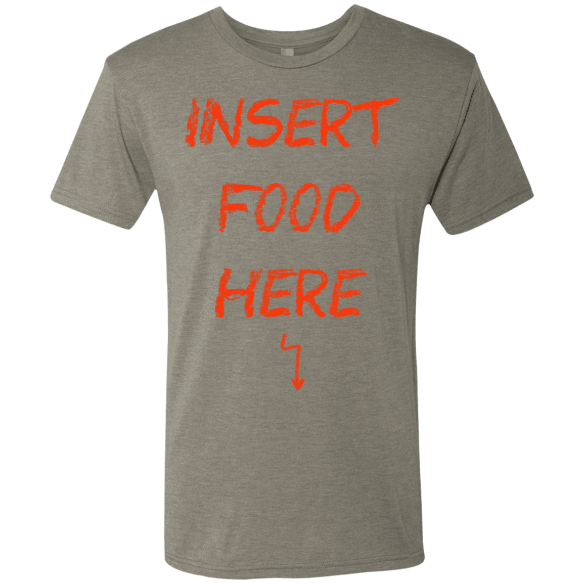 T-Shirts Venetian Grey / S Insert Food Men's Triblend T-Shirt