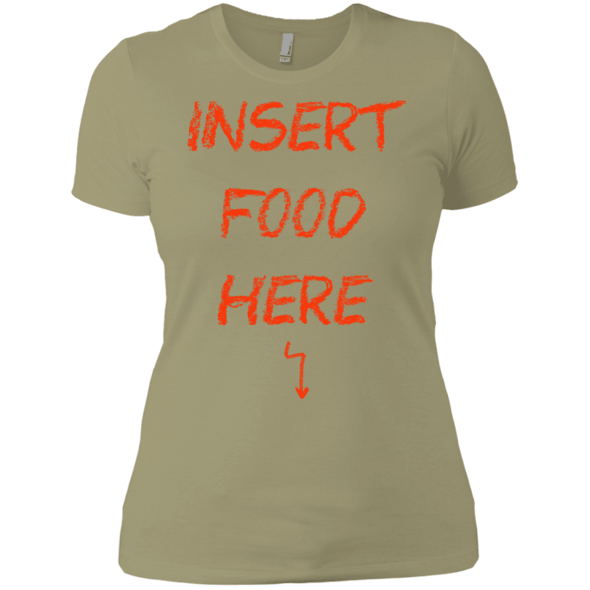T-Shirts Light Olive / X-Small Insert Food Women's Premium T-Shirt