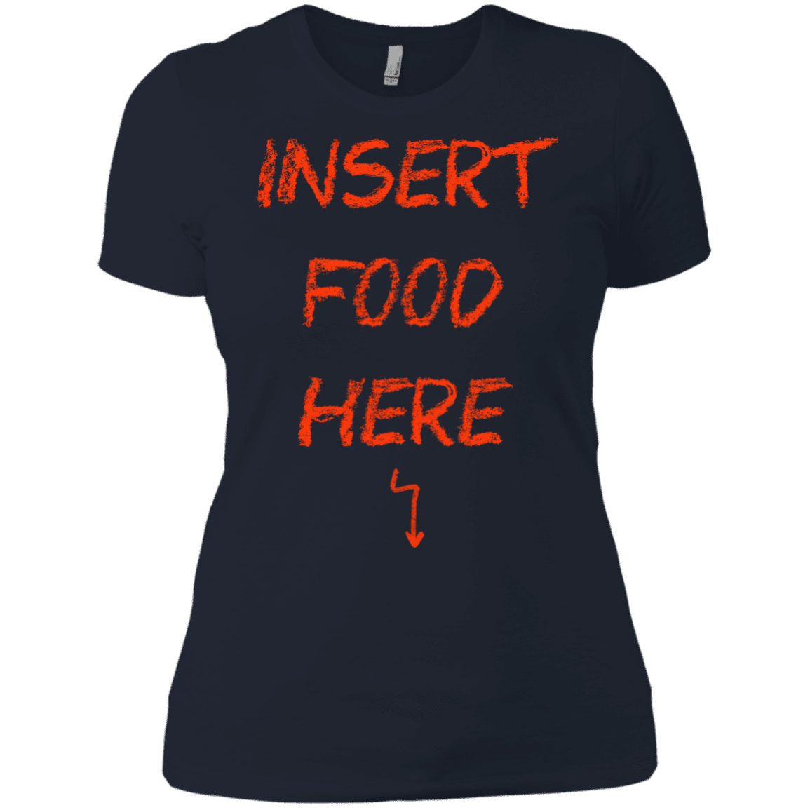 T-Shirts Midnight Navy / X-Small Insert Food Women's Premium T-Shirt