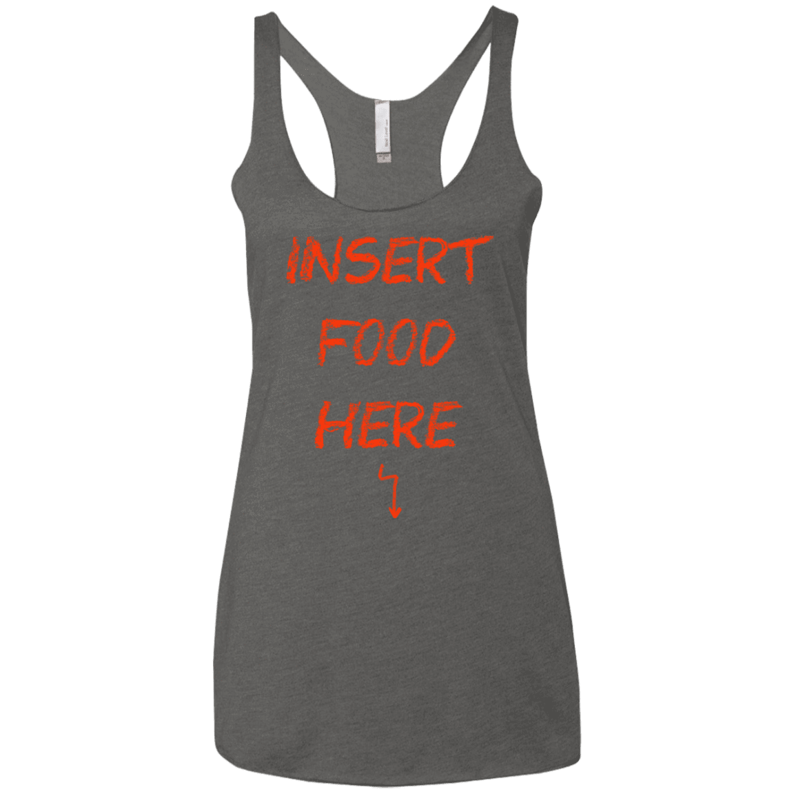 T-Shirts Premium Heather / X-Small Insert Food Women's Triblend Racerback Tank