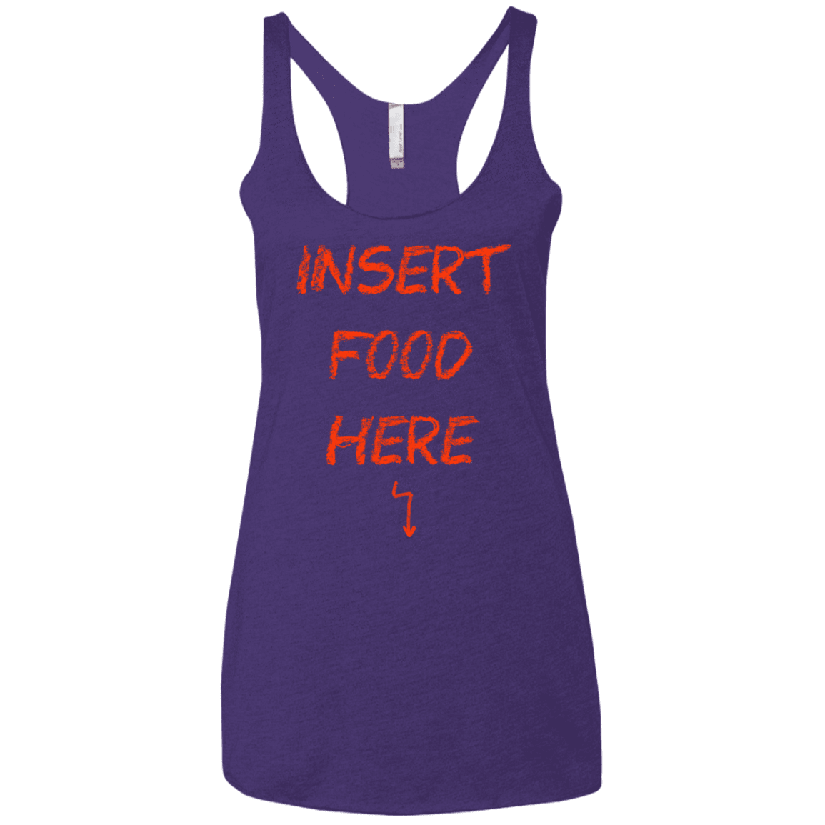 T-Shirts Purple Rush / X-Small Insert Food Women's Triblend Racerback Tank
