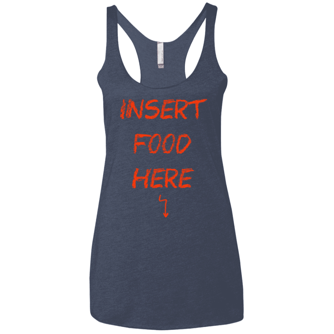T-Shirts Vintage Navy / X-Small Insert Food Women's Triblend Racerback Tank