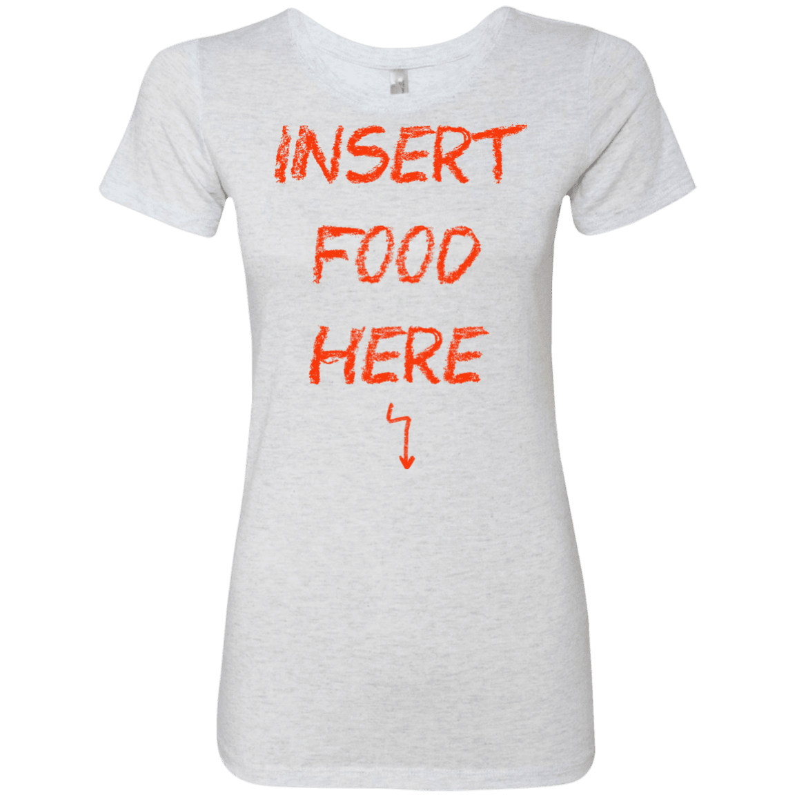 T-Shirts Heather White / S Insert Food Women's Triblend T-Shirt