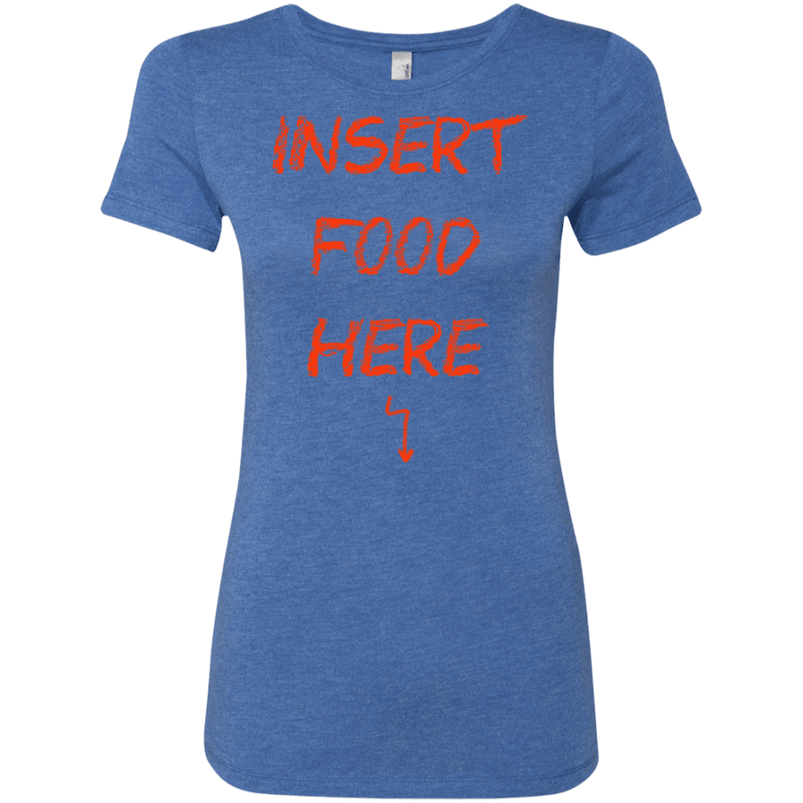 T-Shirts Vintage Royal / S Insert Food Women's Triblend T-Shirt