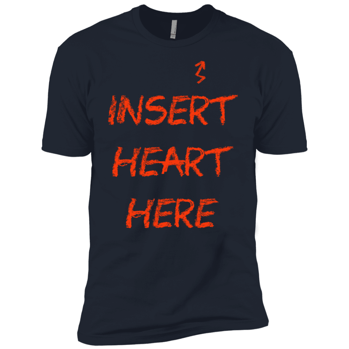 T-Shirts Midnight Navy / YXS Insert Heart Here Boys Premium T-Shirt