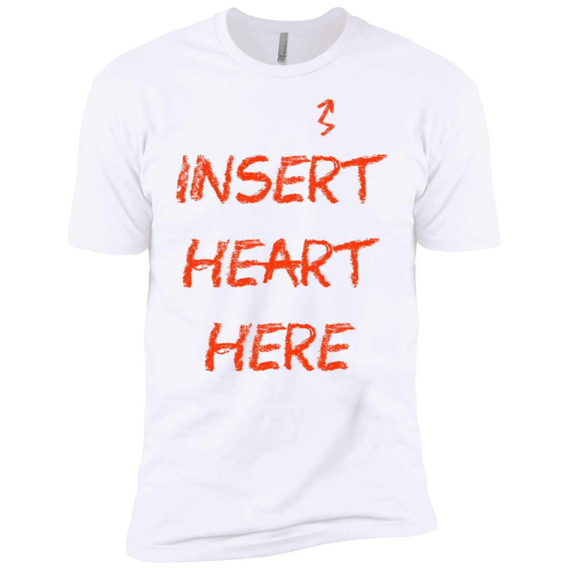 T-Shirts White / YXS Insert Heart Here Boys Premium T-Shirt