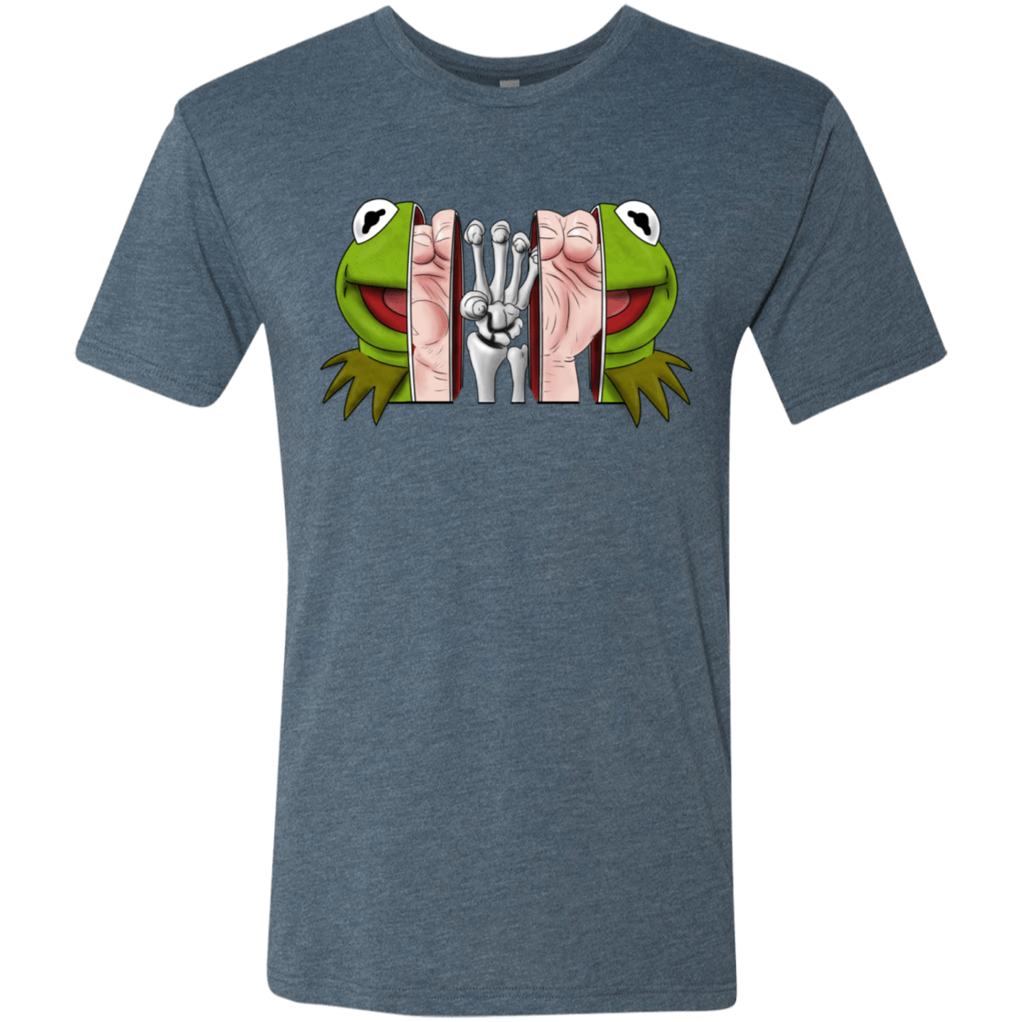 T-Shirts Indigo / S Inside the Frog Men's Triblend T-Shirt