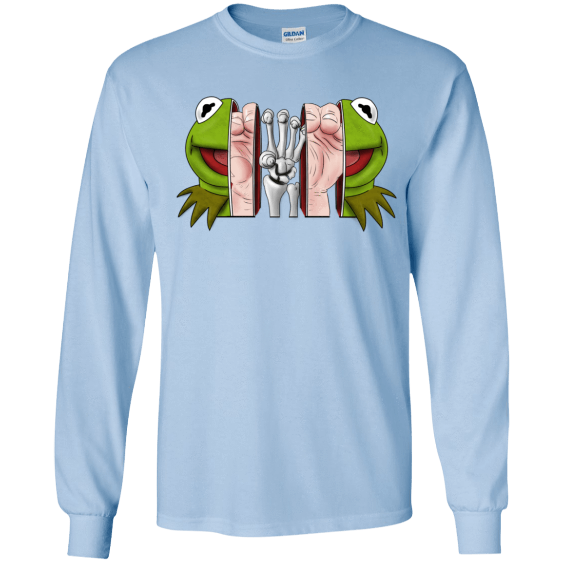 T-Shirts Light Blue / YS Inside the Frog Youth Long Sleeve T-Shirt