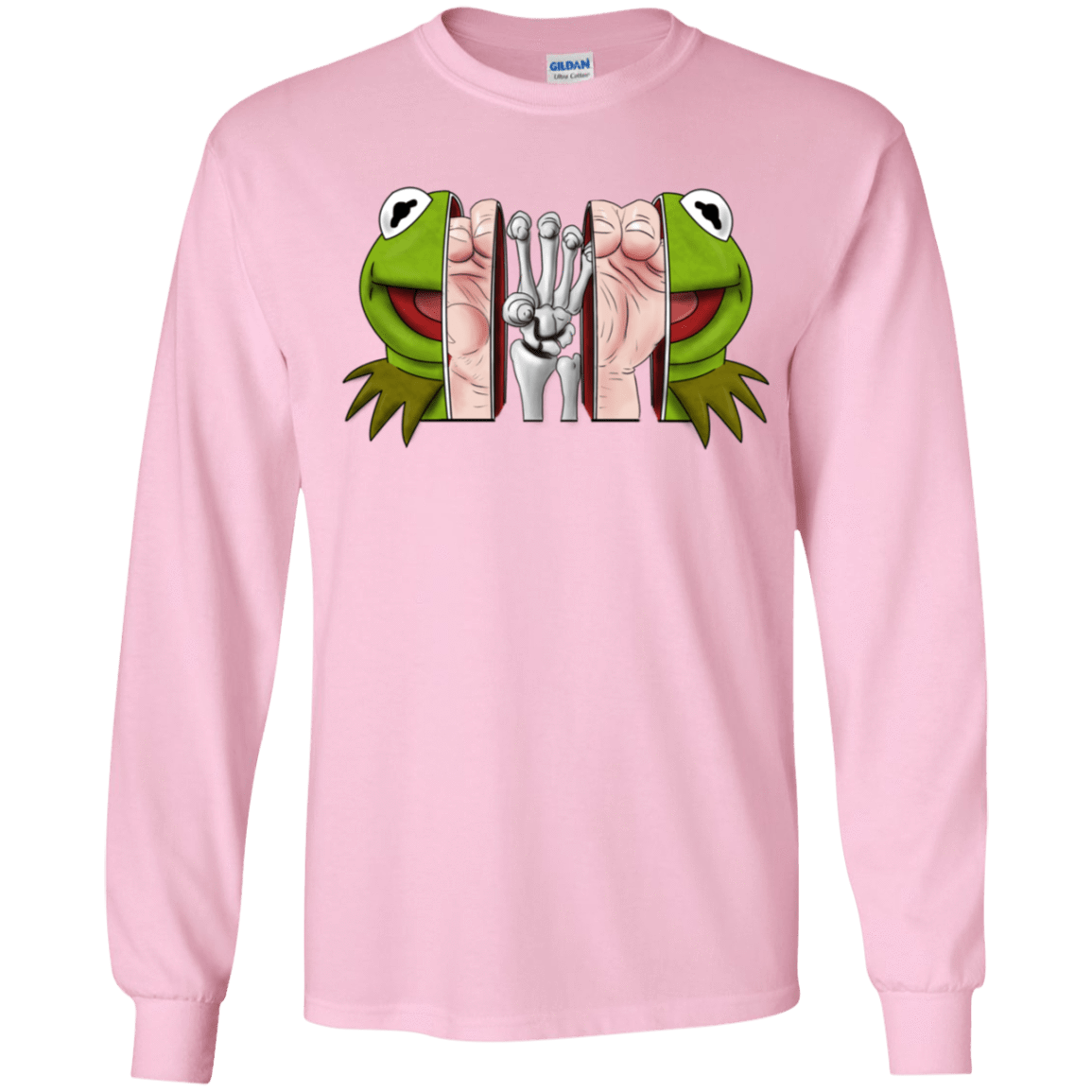 T-Shirts Light Pink / YS Inside the Frog Youth Long Sleeve T-Shirt