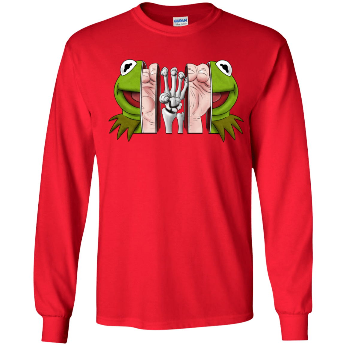 T-Shirts Red / YS Inside the Frog Youth Long Sleeve T-Shirt