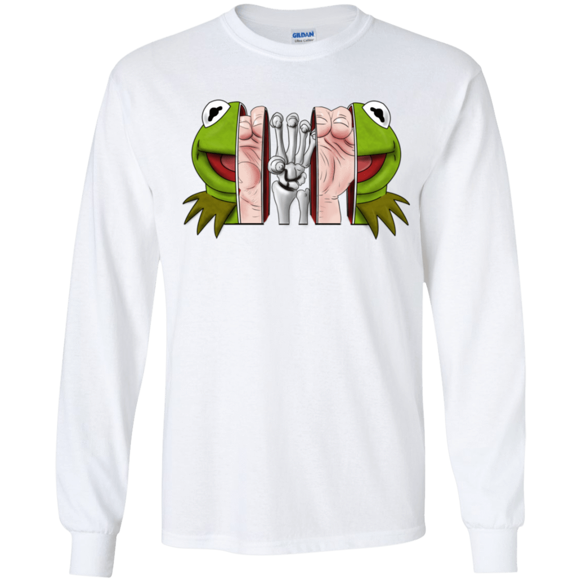 T-Shirts White / YS Inside the Frog Youth Long Sleeve T-Shirt