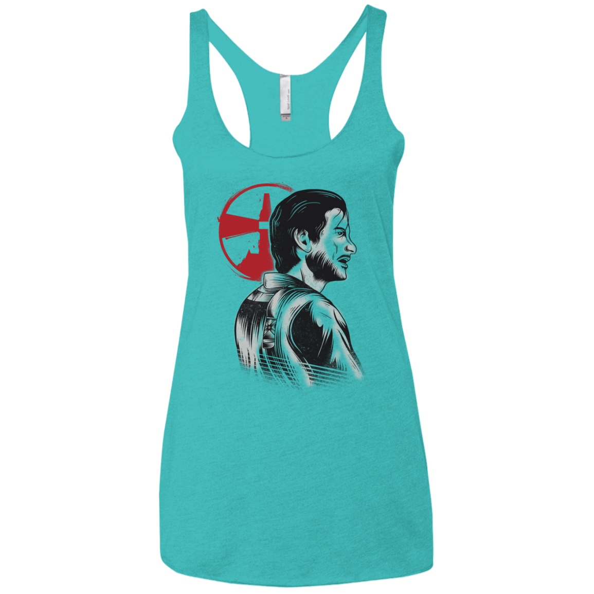 T-Shirts Tahiti Blue / X-Small Inside the Nightmare Women's Triblend Racerback Tank