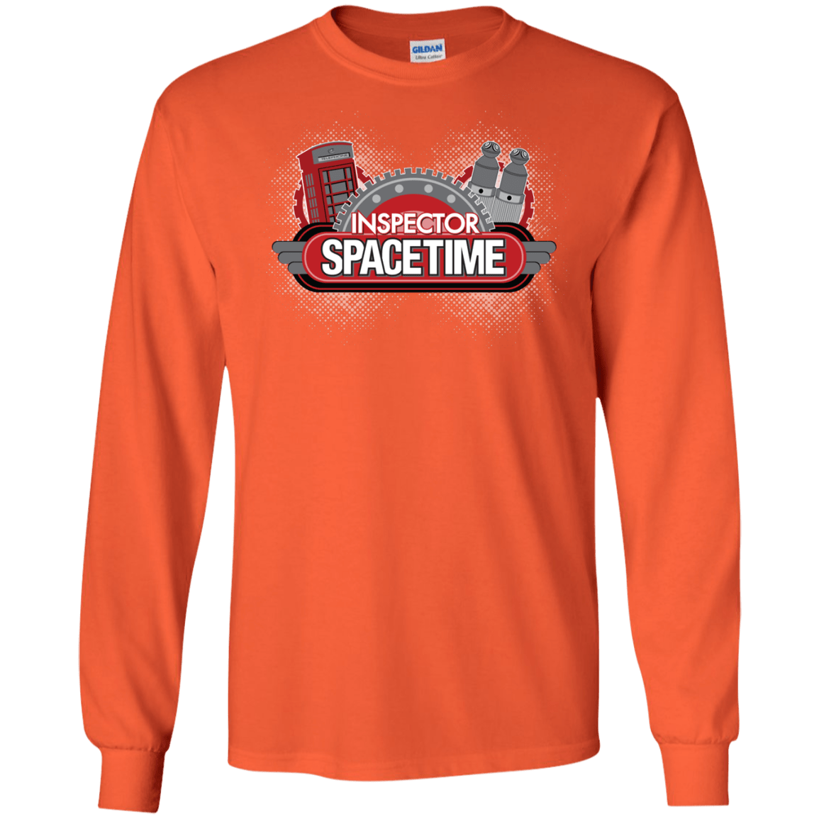 T-Shirts Orange / S Inspector Spacetime Men's Long Sleeve T-Shirt
