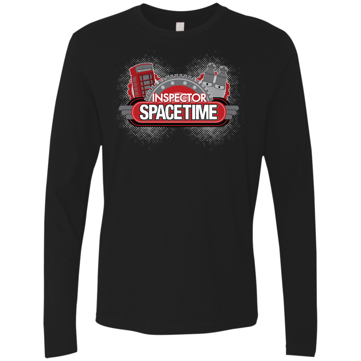 T-Shirts Black / S Inspector Spacetime Men's Premium Long Sleeve
