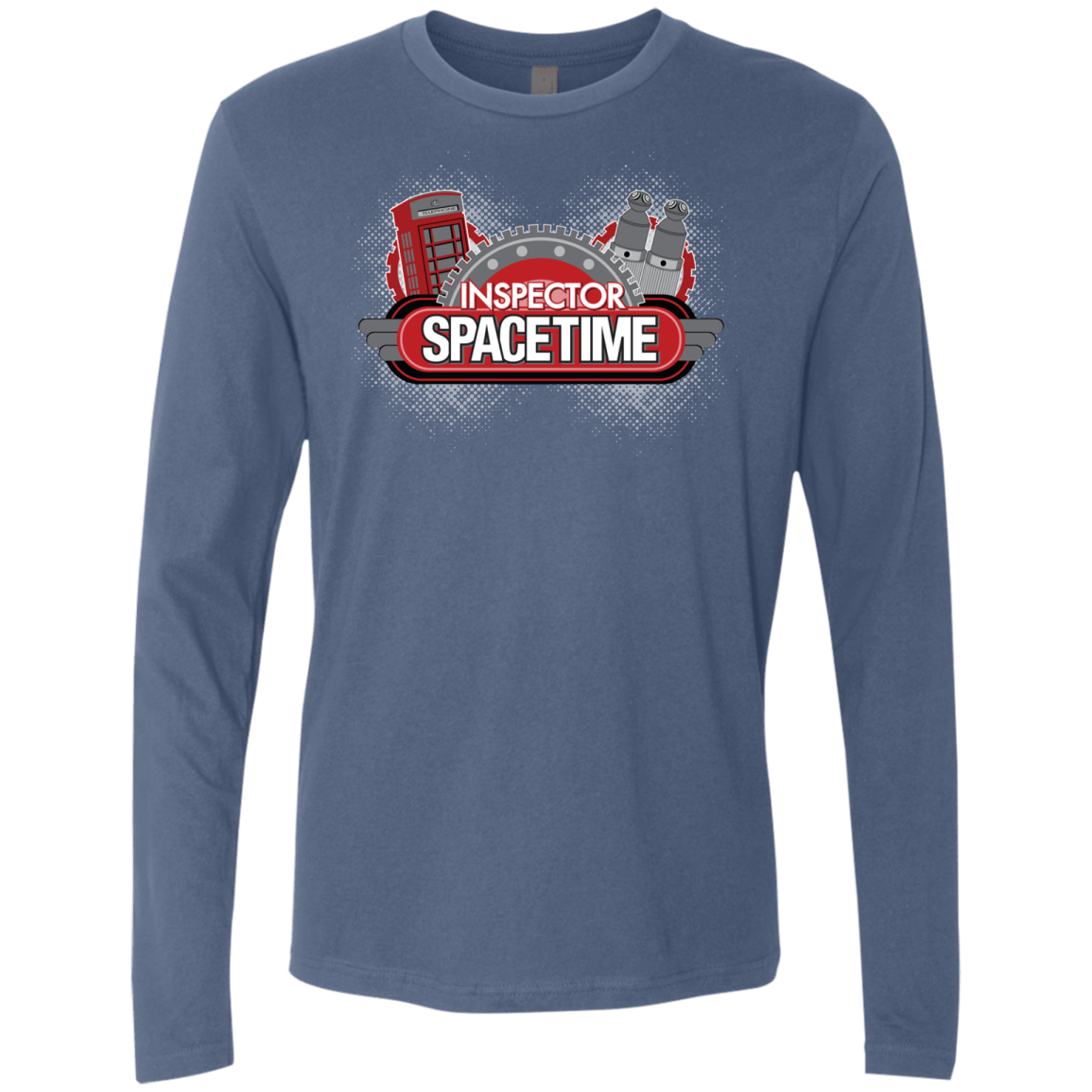 T-Shirts Indigo / S Inspector Spacetime Men's Premium Long Sleeve