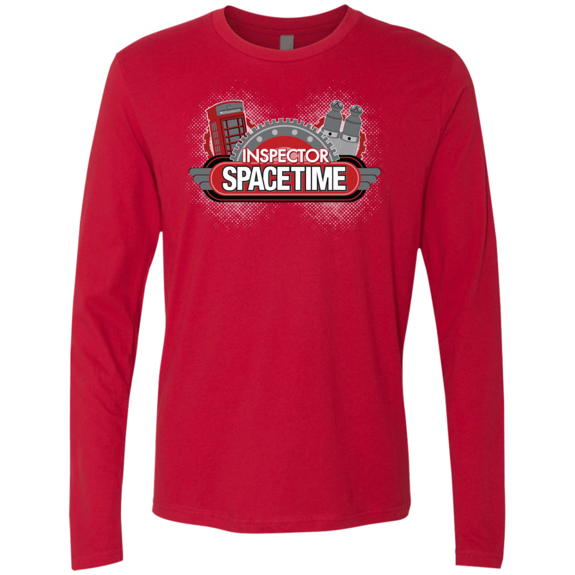 T-Shirts Red / S Inspector Spacetime Men's Premium Long Sleeve
