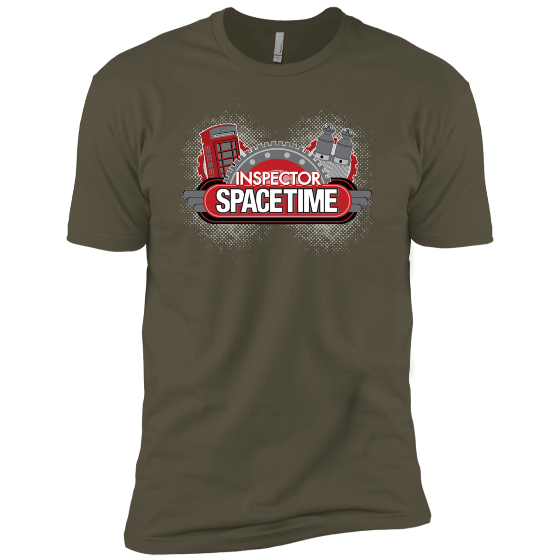 T-Shirts Military Green / X-Small Inspector Spacetime Men's Premium T-Shirt