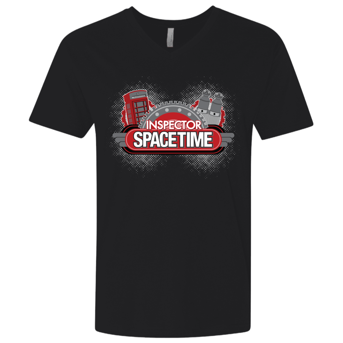 T-Shirts Black / X-Small Inspector Spacetime Men's Premium V-Neck