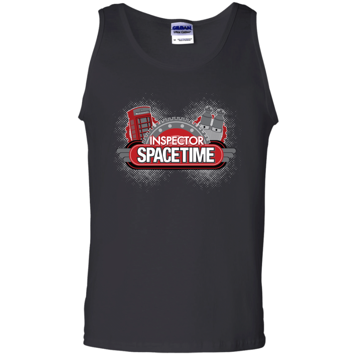 T-Shirts Black / S Inspector Spacetime Men's Tank Top