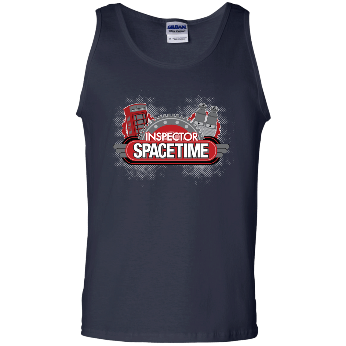 T-Shirts Navy / S Inspector Spacetime Men's Tank Top