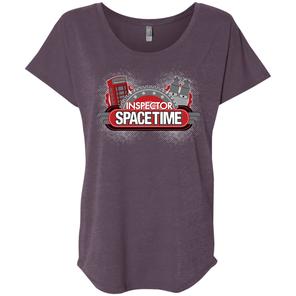 T-Shirts Vintage Purple / X-Small Inspector Spacetime Triblend Dolman Sleeve