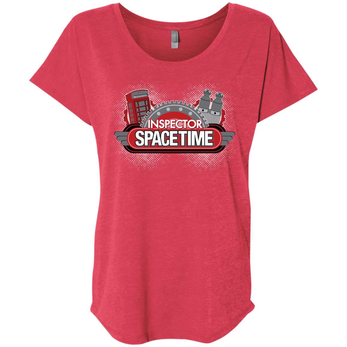 T-Shirts Vintage Red / X-Small Inspector Spacetime Triblend Dolman Sleeve