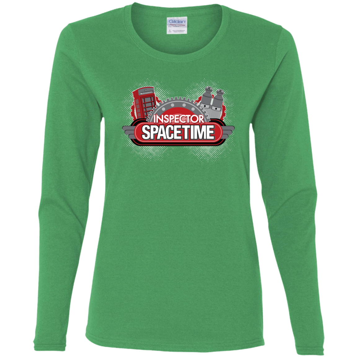 T-Shirts Irish Green / S Inspector Spacetime Women's Long Sleeve T-Shirt