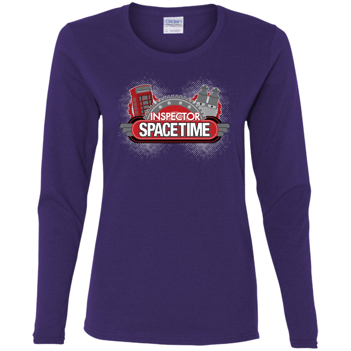 T-Shirts Purple / S Inspector Spacetime Women's Long Sleeve T-Shirt