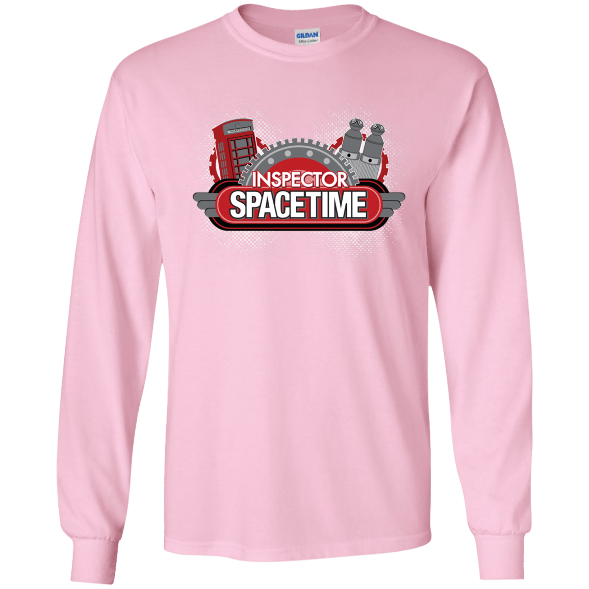 T-Shirts Light Pink / YS Inspector Spacetime Youth Long Sleeve T-Shirt