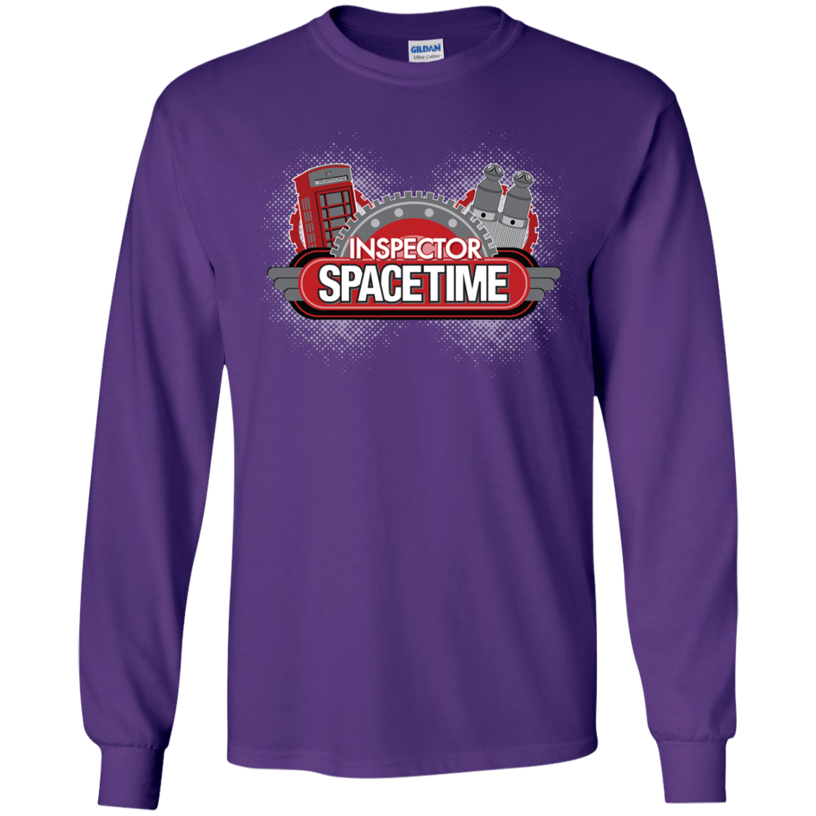 T-Shirts Purple / YS Inspector Spacetime Youth Long Sleeve T-Shirt