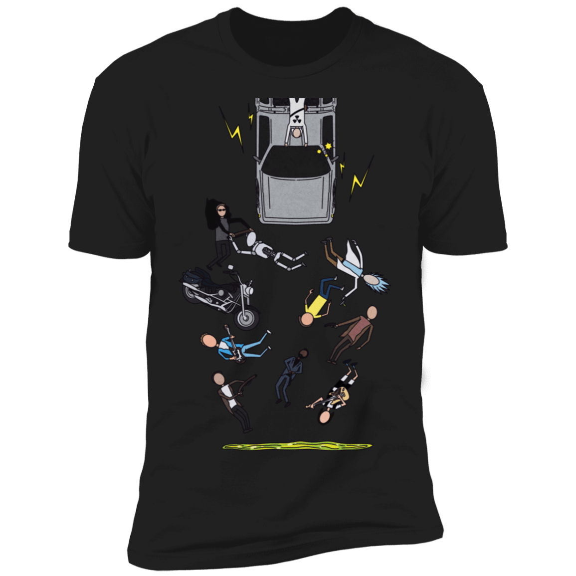 T-Shirts Black / S Inter-Dimensional Time Travel Men's Premium T-Shirt