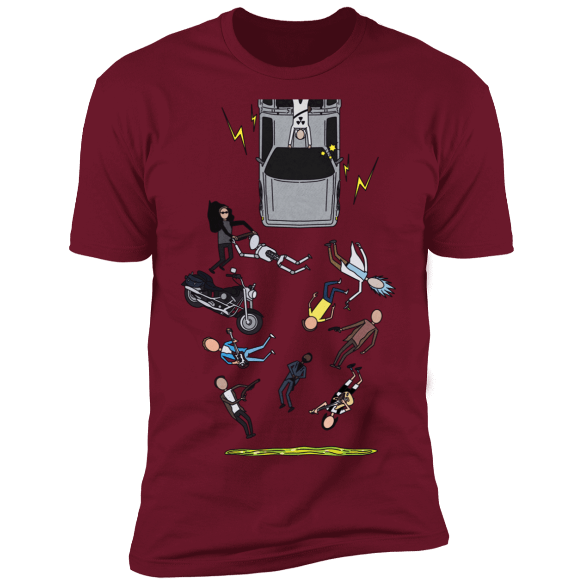 T-Shirts Cardinal / S Inter-Dimensional Time Travel Men's Premium T-Shirt