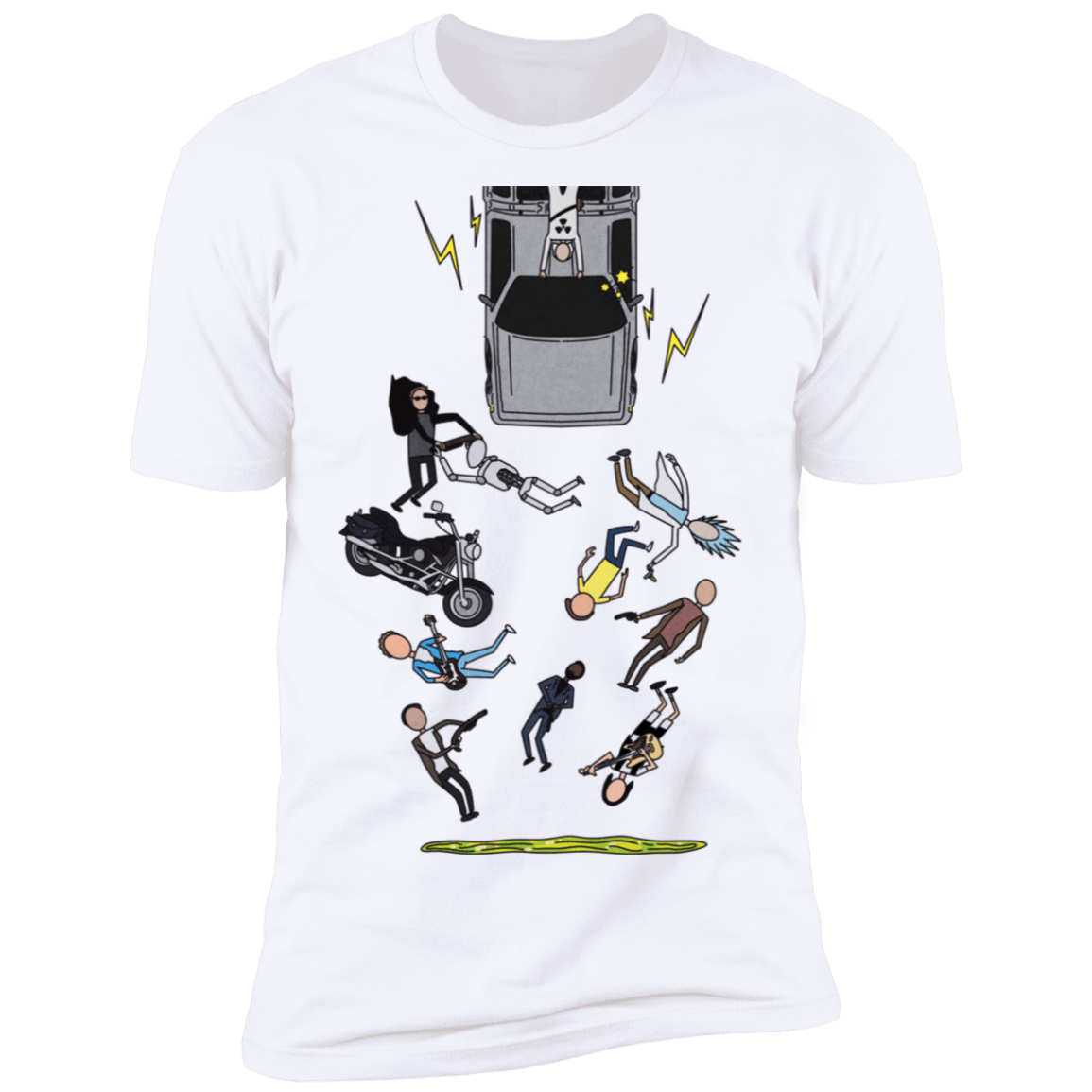 T-Shirts White / S Inter-Dimensional Time Travel Men's Premium T-Shirt