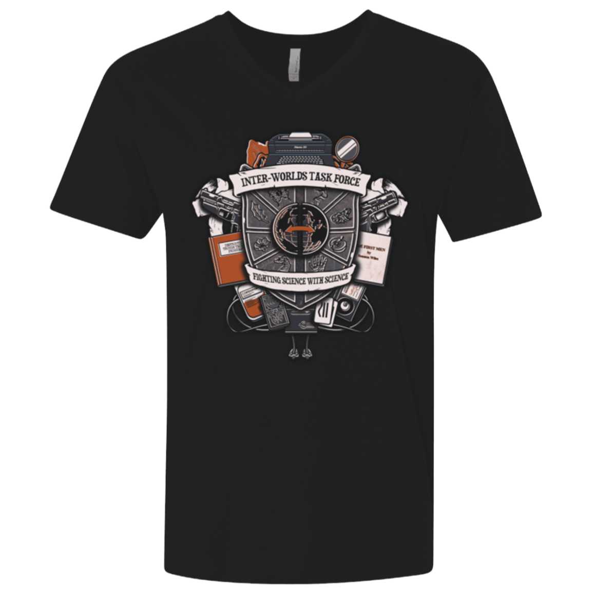 T-Shirts Black / X-Small Inter Worlds Task Force Men's Premium V-Neck