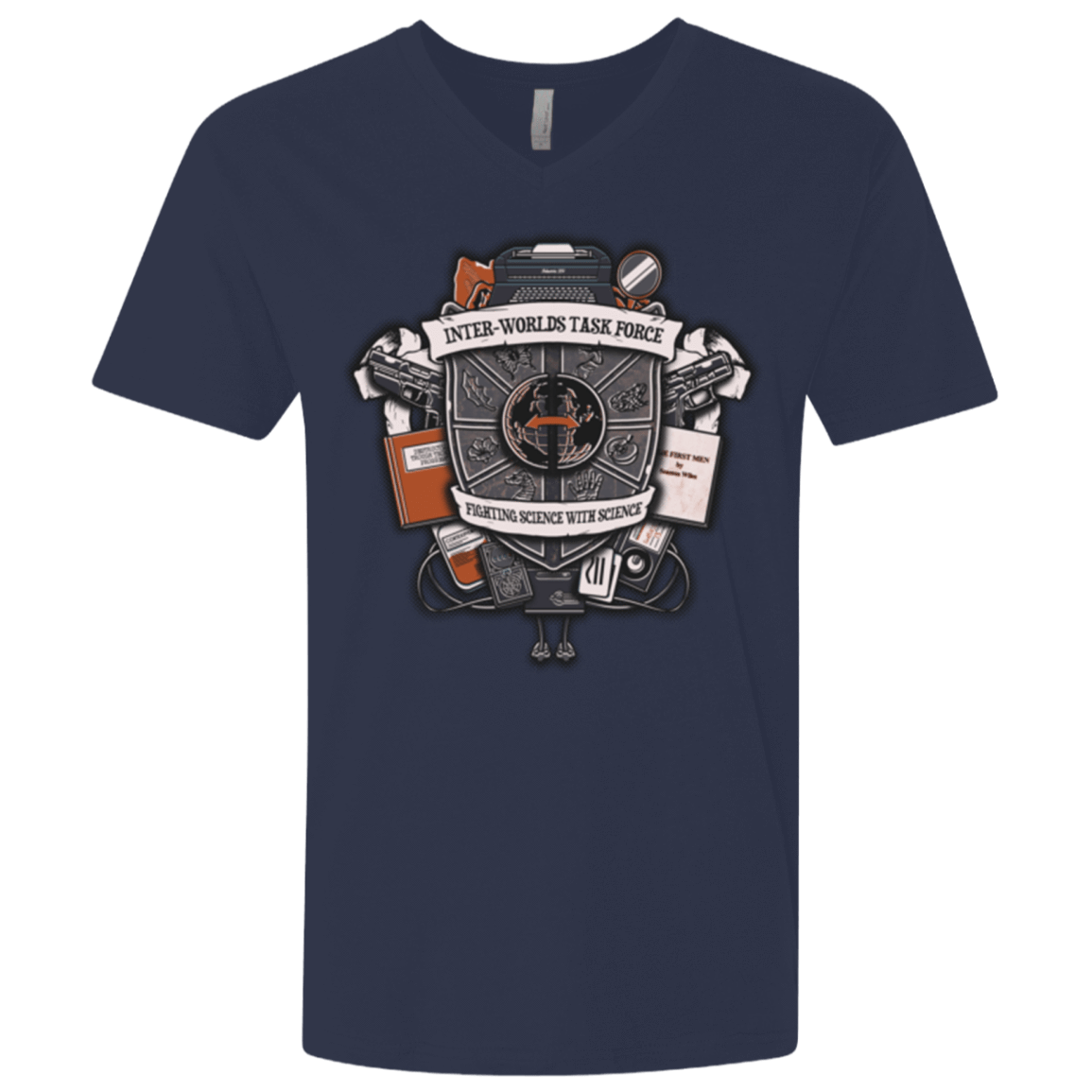 T-Shirts Midnight Navy / X-Small Inter Worlds Task Force Men's Premium V-Neck