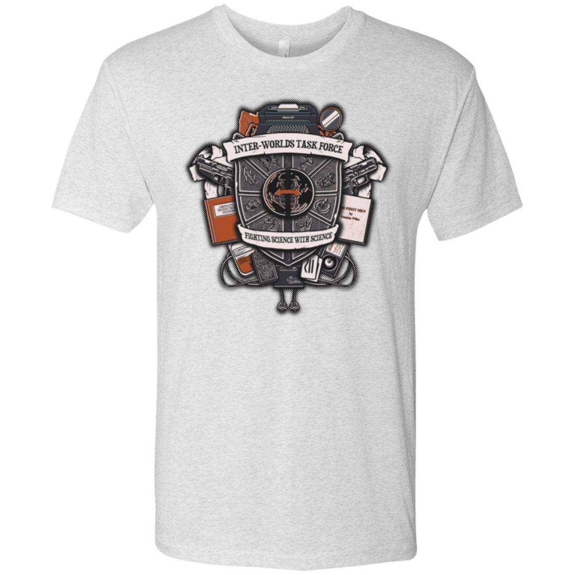 T-Shirts Heather White / Small Inter Worlds Task Force Men's Triblend T-Shirt