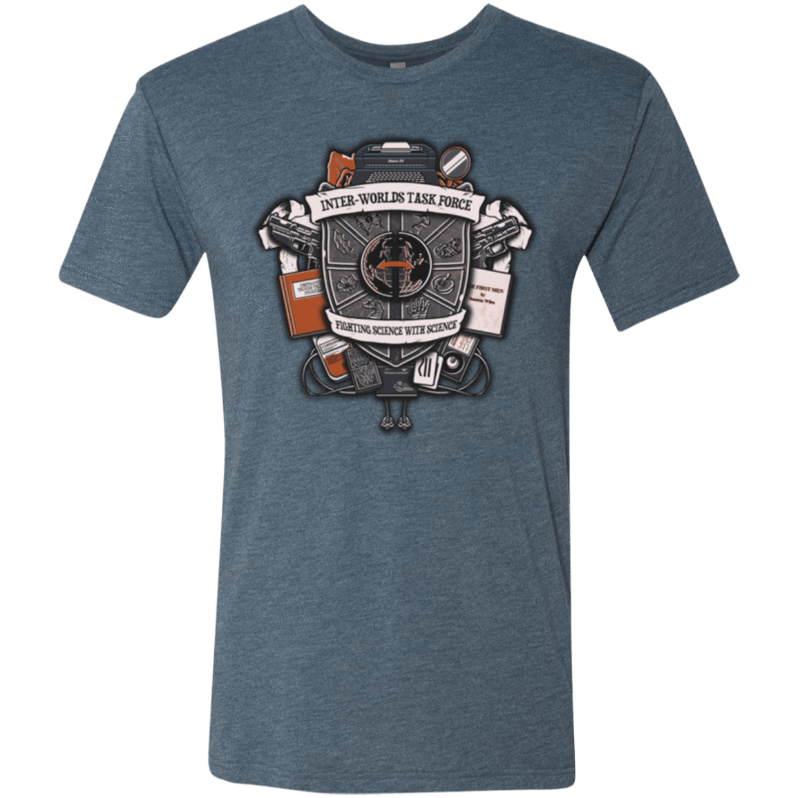 T-Shirts Indigo / Small Inter Worlds Task Force Men's Triblend T-Shirt