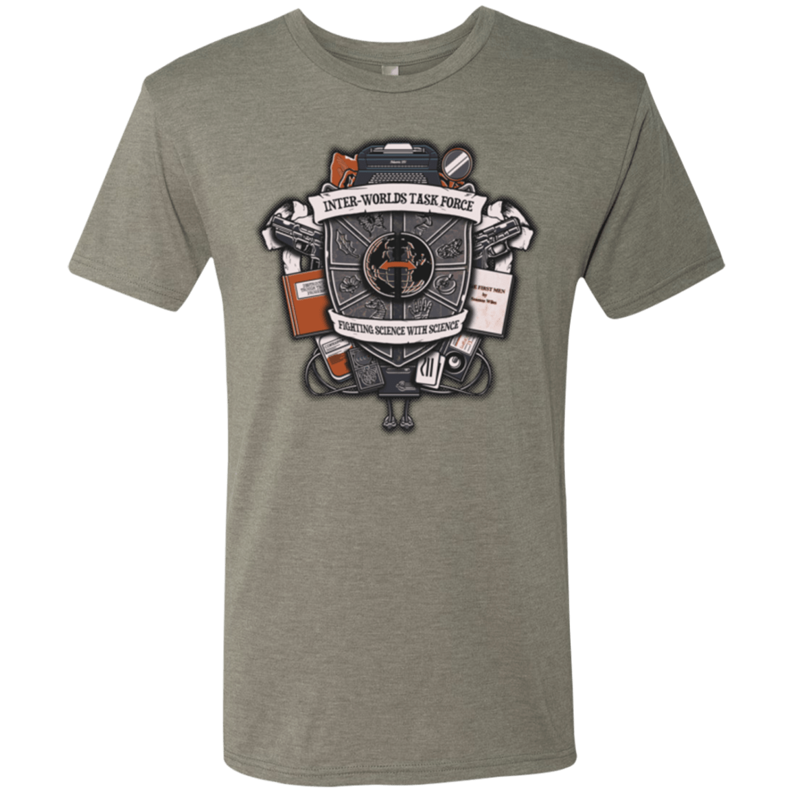 T-Shirts Venetian Grey / Small Inter Worlds Task Force Men's Triblend T-Shirt