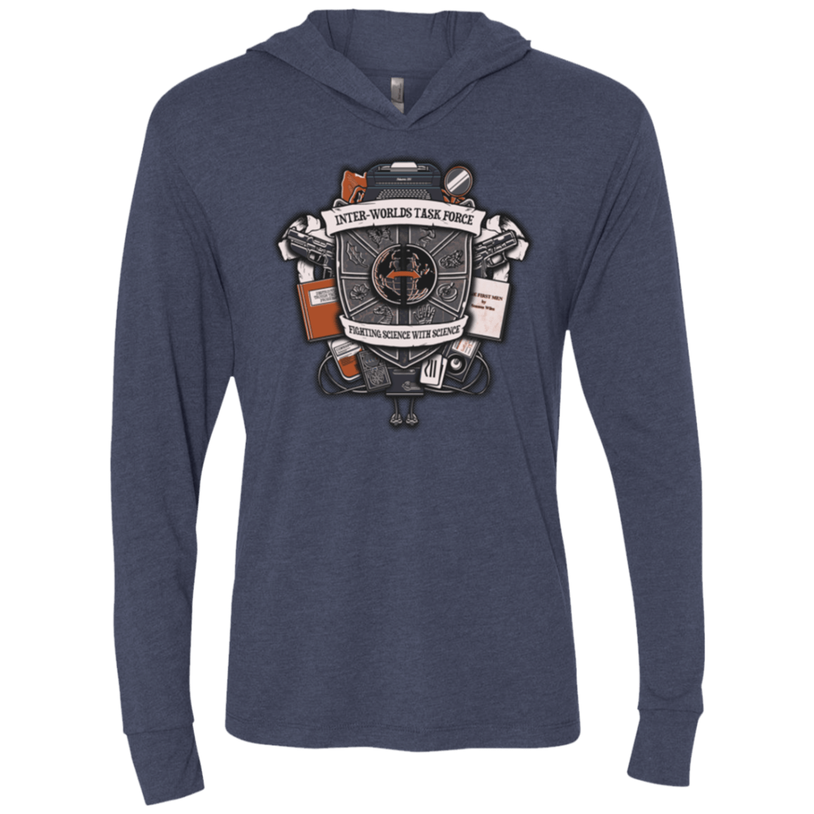 T-Shirts Vintage Navy / X-Small Inter Worlds Task Force Triblend Long Sleeve Hoodie Tee