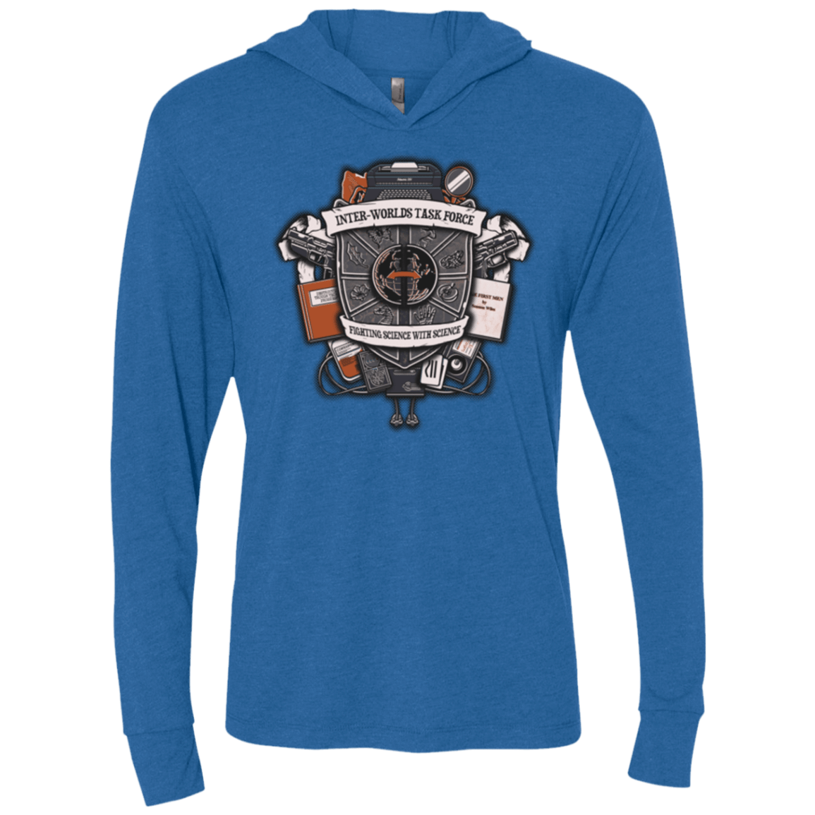 T-Shirts Vintage Royal / X-Small Inter Worlds Task Force Triblend Long Sleeve Hoodie Tee