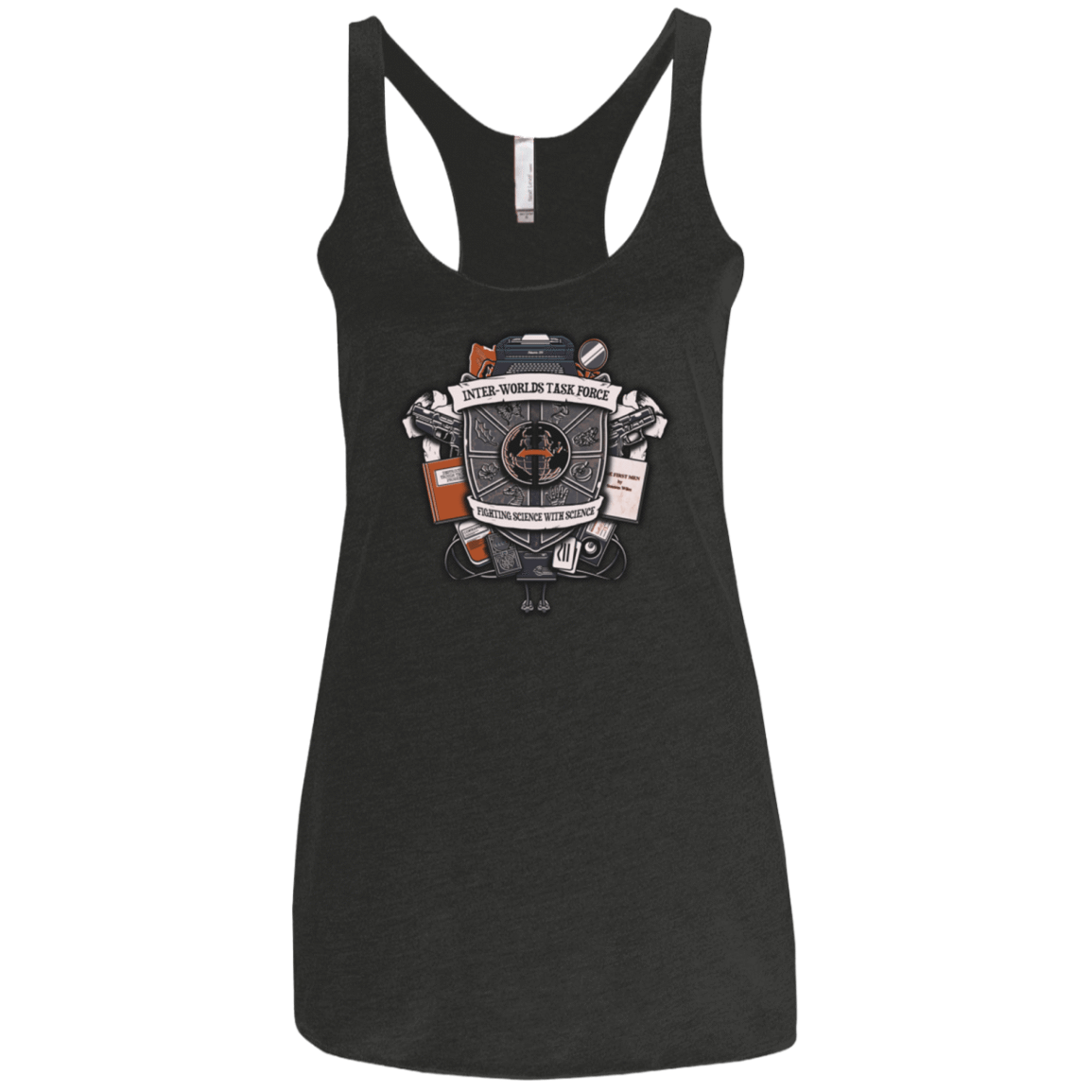 T-Shirts Vintage Black / X-Small Inter Worlds Task Force Women's Triblend Racerback Tank