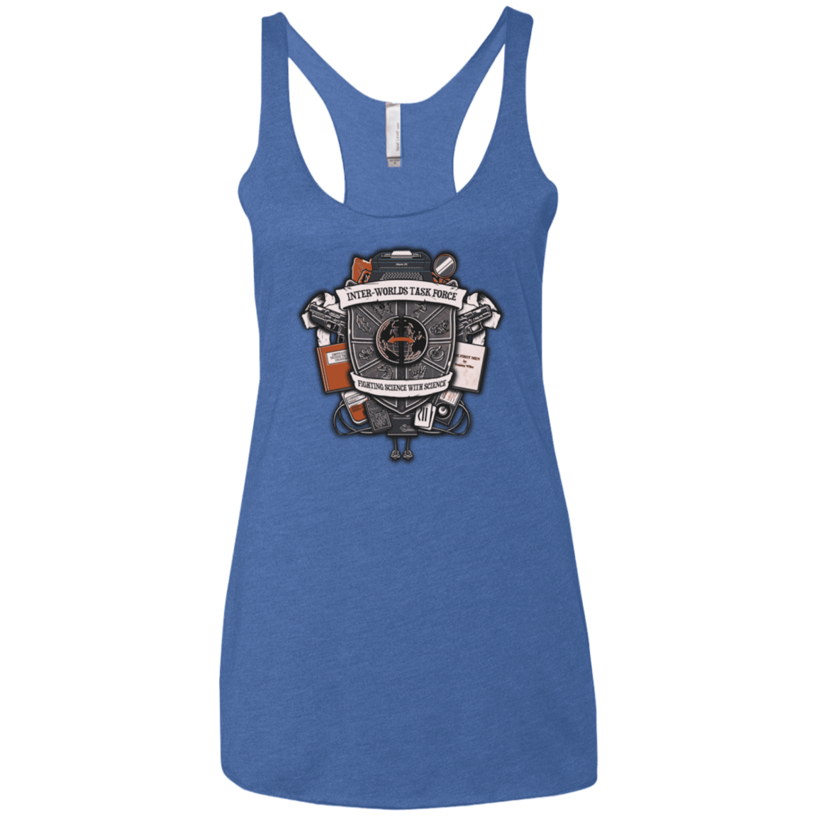 T-Shirts Vintage Royal / X-Small Inter Worlds Task Force Women's Triblend Racerback Tank
