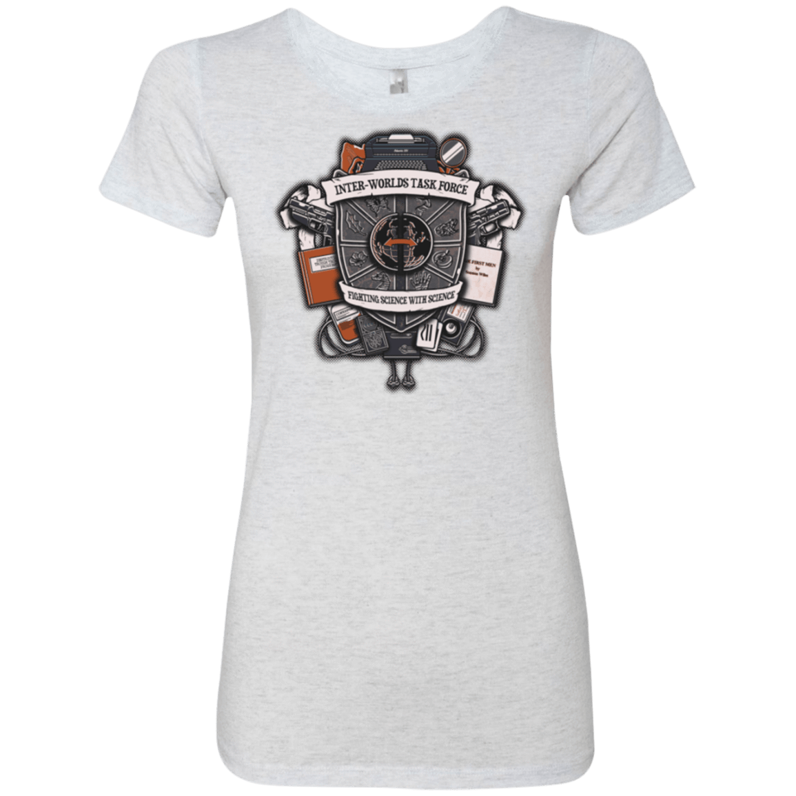 T-Shirts Heather White / Small Inter Worlds Task Force Women's Triblend T-Shirt