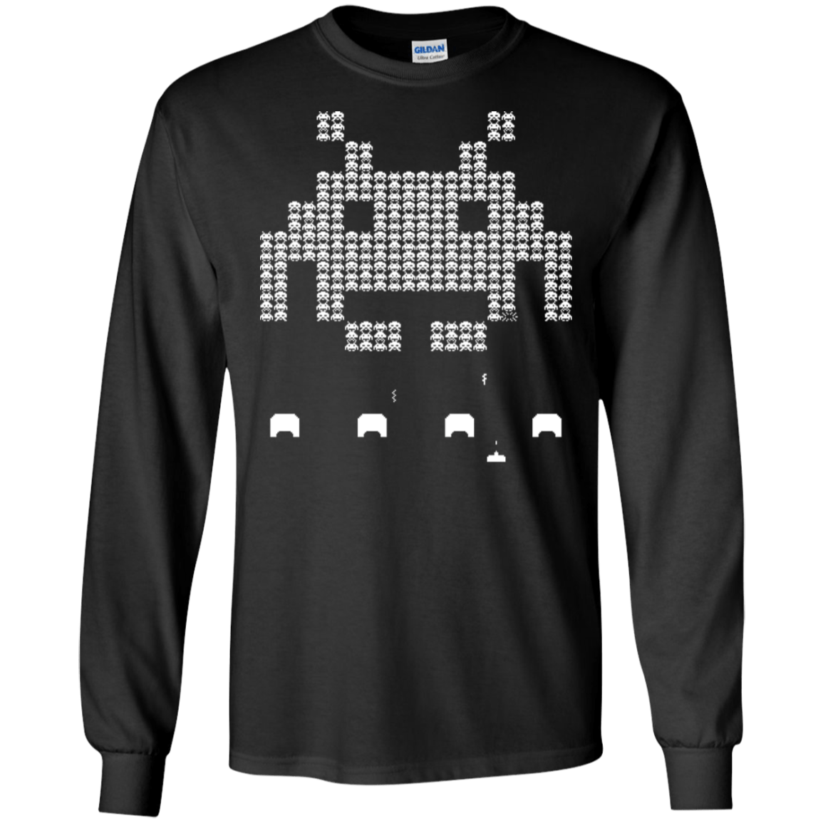 T-Shirts Black / S Invade Men's Long Sleeve T-Shirt